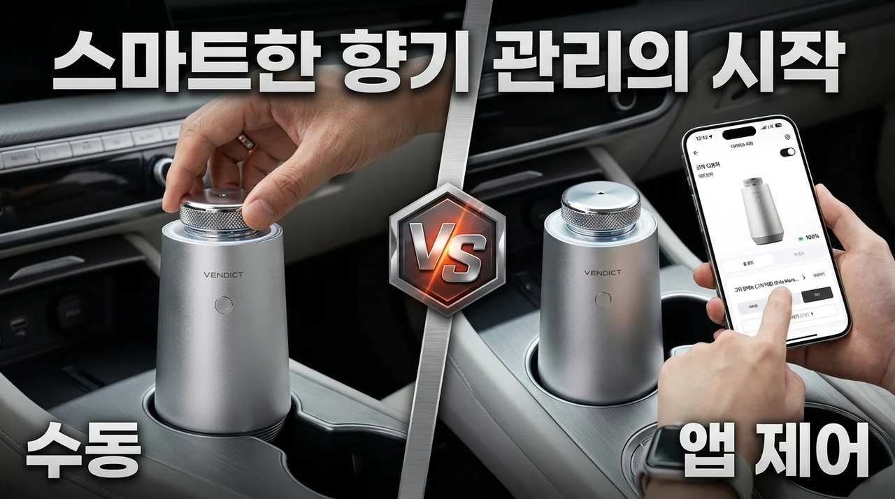 벤딕트 차량용 방향제 애트모어 인스탠스, 스마트한 향기 관리의 시작