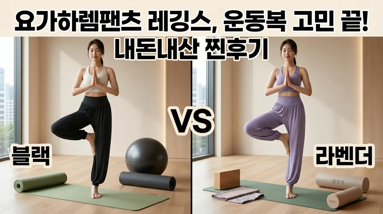 요가하렘팬츠 레깅스, 운동복 고민 끝! 내돈내산 찐후기