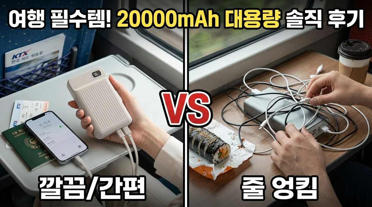 포켓쉴 보조배터리 20000, 여행 필수템인 이유 솔직 후기