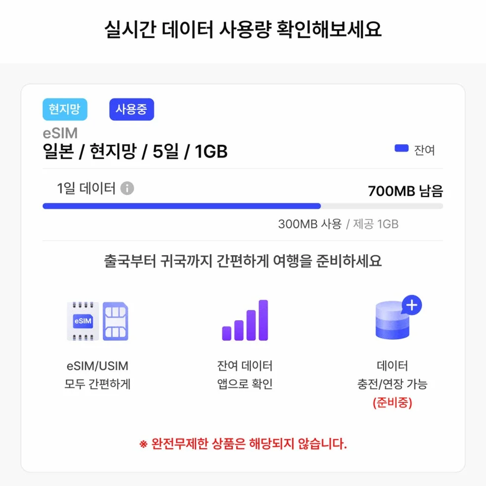 몰디브 이심 eSIM 무제한 데이터 로밍 1일 500MB (싱가포르,두바이,쿠알라룸프르 등 경유지 가능) 상세 이미지 3