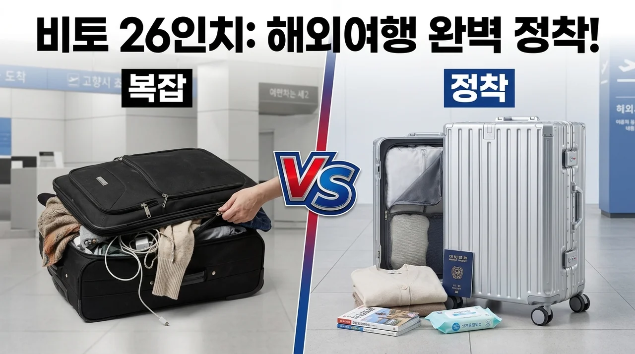 비토 여행용 캐리어 26인치, 해외여행 앞두고 정착한 이유