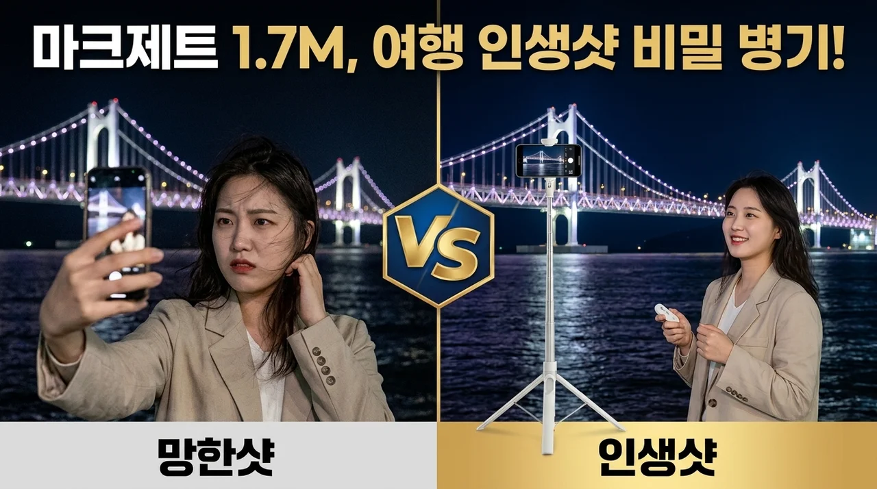 마크제트 1.7M 삼각대, 여행 사진 인생샷 치트키 꿀팁