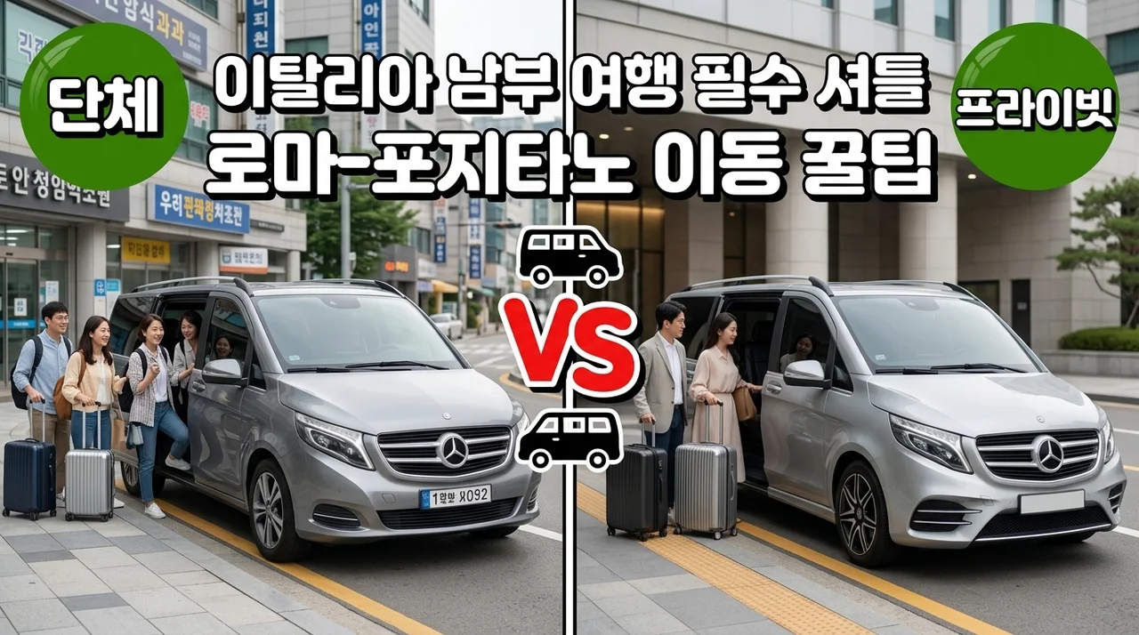 이탈리아 남부 여행 필수 셔틀, 로마-포지타노 이동 꿀팁