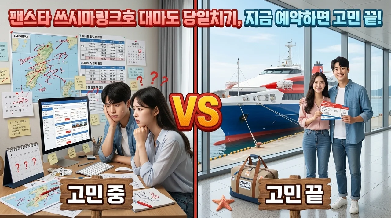 팬스타 쓰시마링크호 대마도 당일치기, 지금 예약하면 고민 끝!