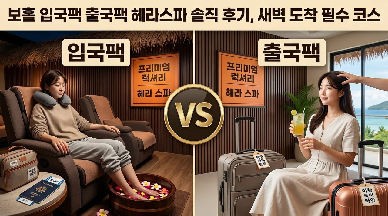 보홀 입국팩 출국팩 헤라스파 솔직 후기, 새벽 도착 필수 코스