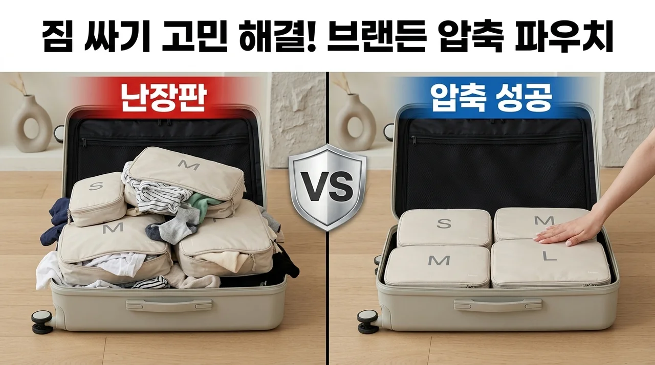 브랜든 여행 압축 파우치, 짐 싸기 스트레스 끝내는 꿀팁