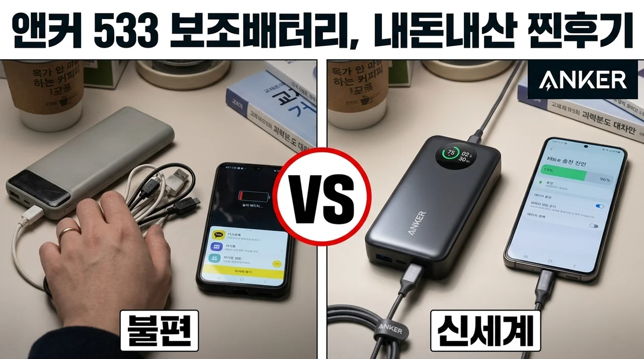 앤커 533 파워코어 10000mAh 30W 보조배터리, 내돈내산 찐후기