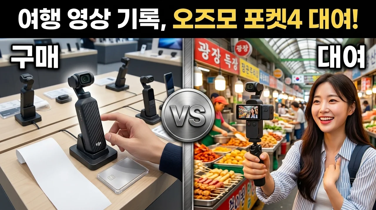 오즈모 포켓4 대여, 여행 영상 기록을 위한 현명한 선택