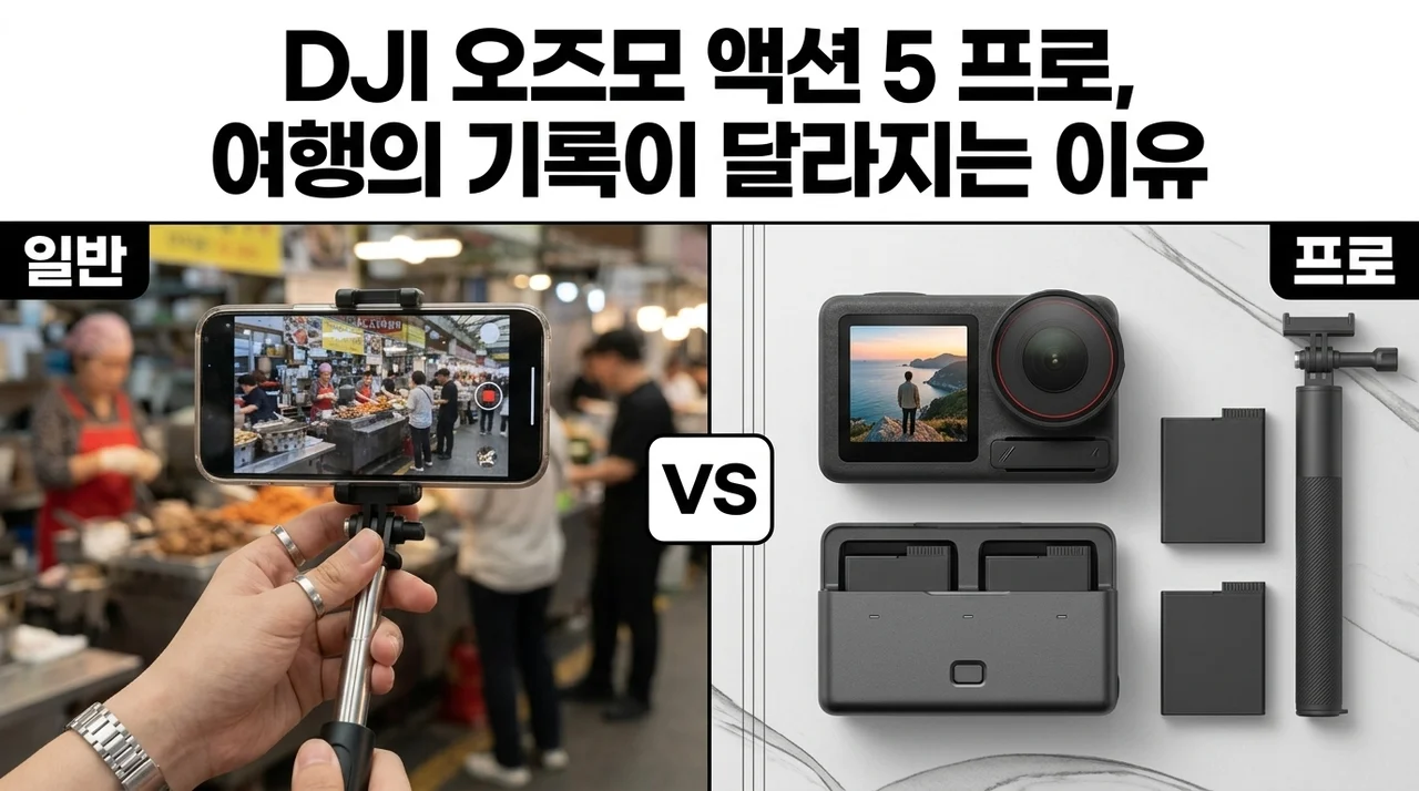 DJI 오즈모 액션 5 프로, 여행의 기록이 달라지는 이유