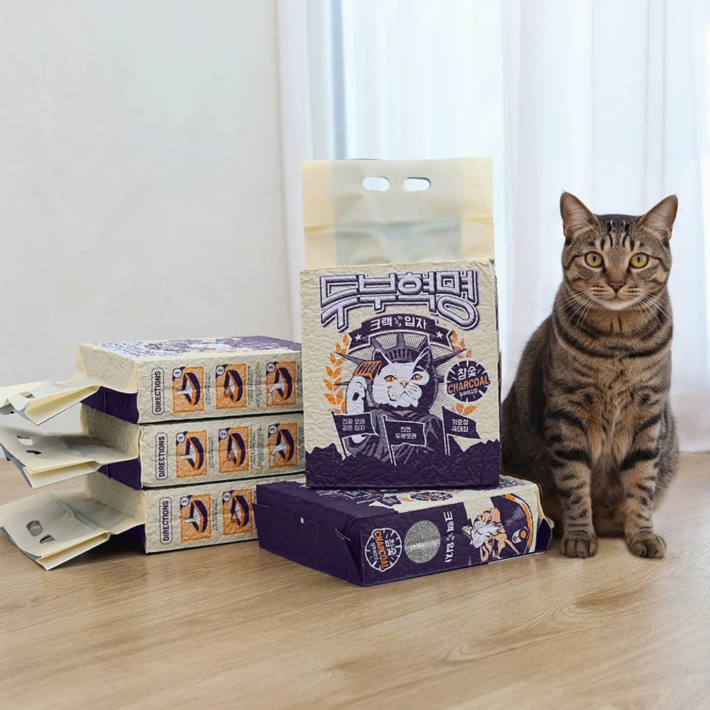 두부혁명 먼지없는 고양이 두부모래 슬림입자 2.5kg x 5개입 상세 이미지 2