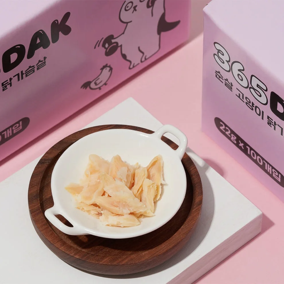 3651 365닭 부드러운 고양이 닭가슴살 간식 순살, 22g, 100개 상세 이미지 3