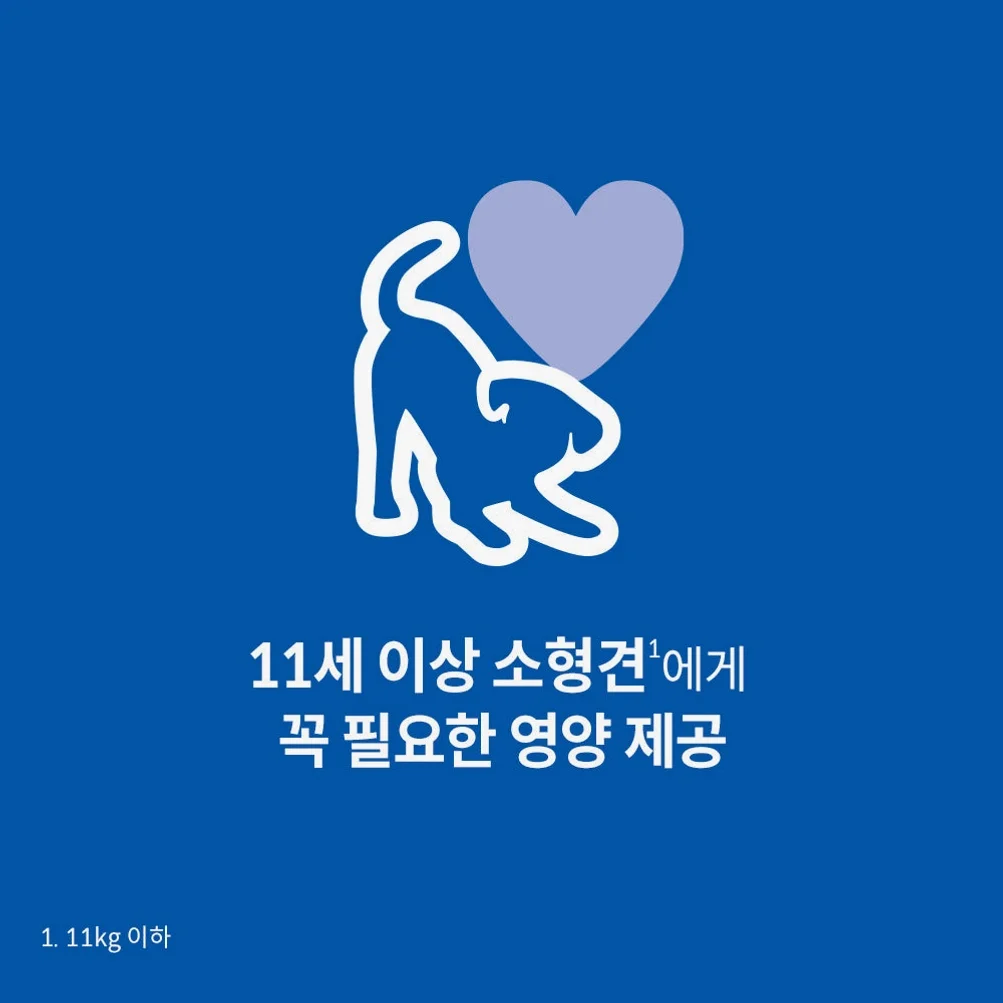 힐스 강아지사료 어덜트 11+ 스몰 앤 미니 2kg 상세 이미지 6