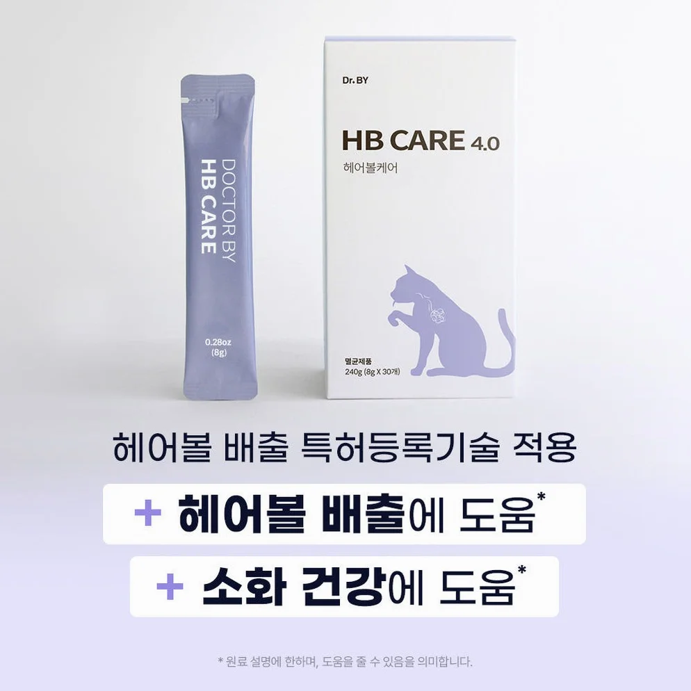 닥터바이 헤어볼케어 고양이 헤어볼 소화 영양제 30포, 1개 상세 이미지 1