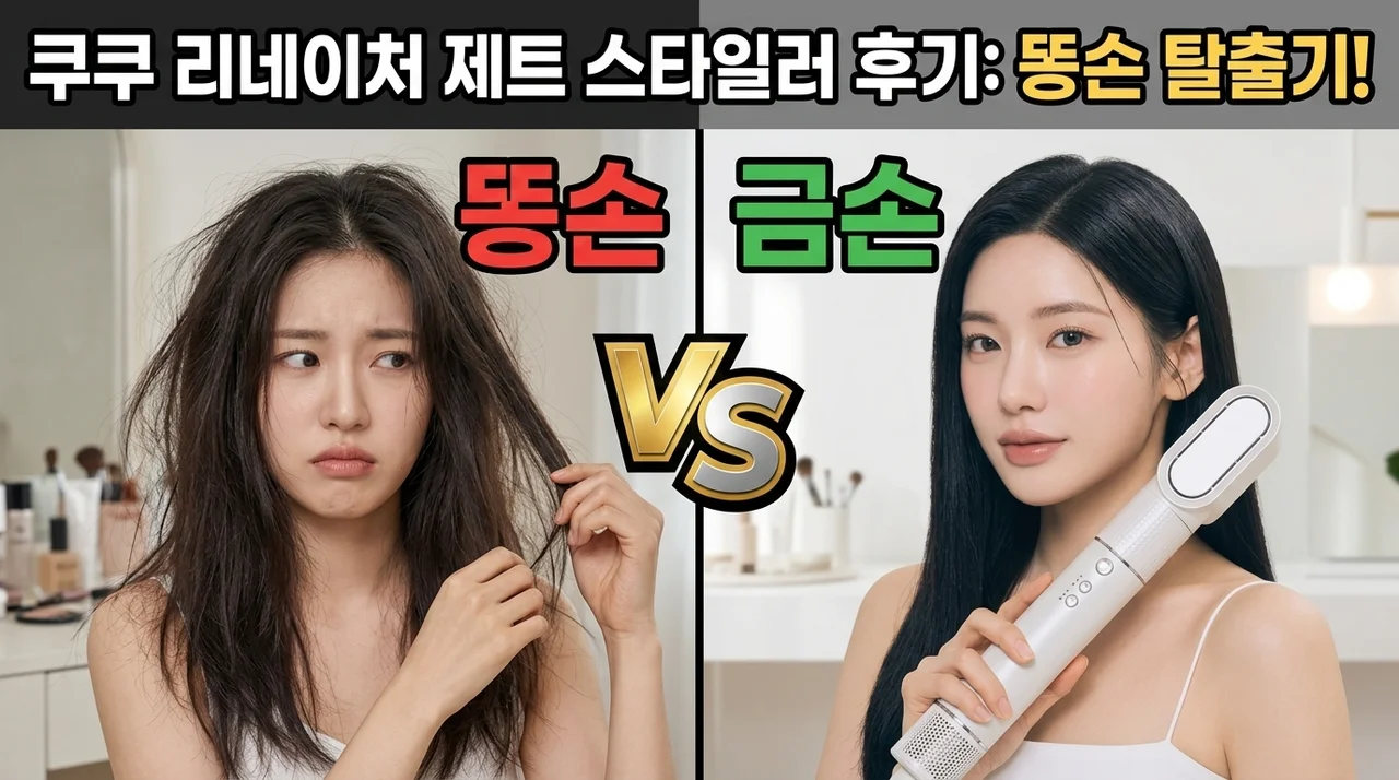 쿠쿠 리네이처 제트 헤어스타일러 CBD-GS10LW 솔직 후기: 똥손 탈출기