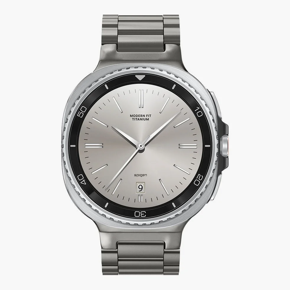 갤럭시워치 메탈 스트랩 밴드 모던핏 내츄럴 티타늄, 갤럭시 워치8 클래식, 46mm 상세 이미지 3