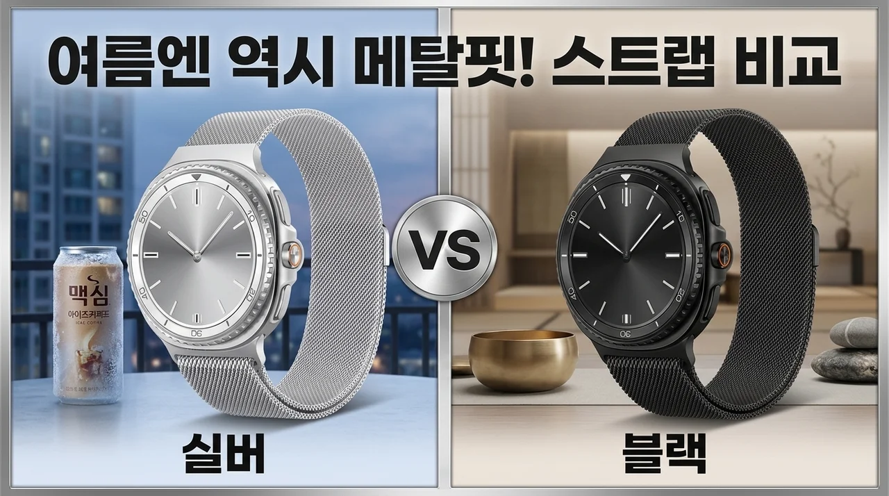 갤럭시워치 밀레니즈 스트랩 메탈핏, 여름철 손목을 바꿀 꿀템