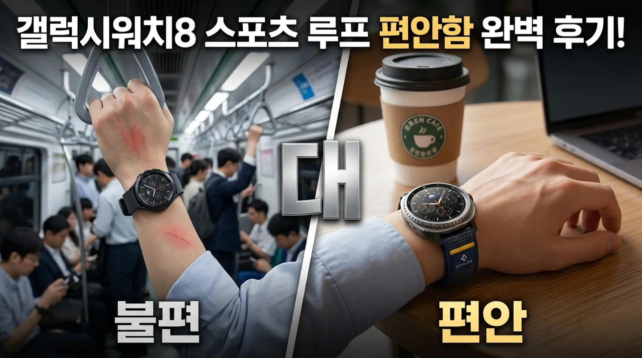 갤럭시워치8 스포츠 루프, 슈피겐 애슬렉스에어로 손목이 편해진 후기