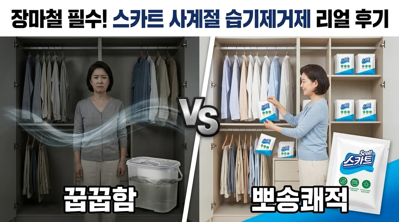스카트 사계절 습기제거제, 장마철 꿉꿉함 날리는 꿀템 후기