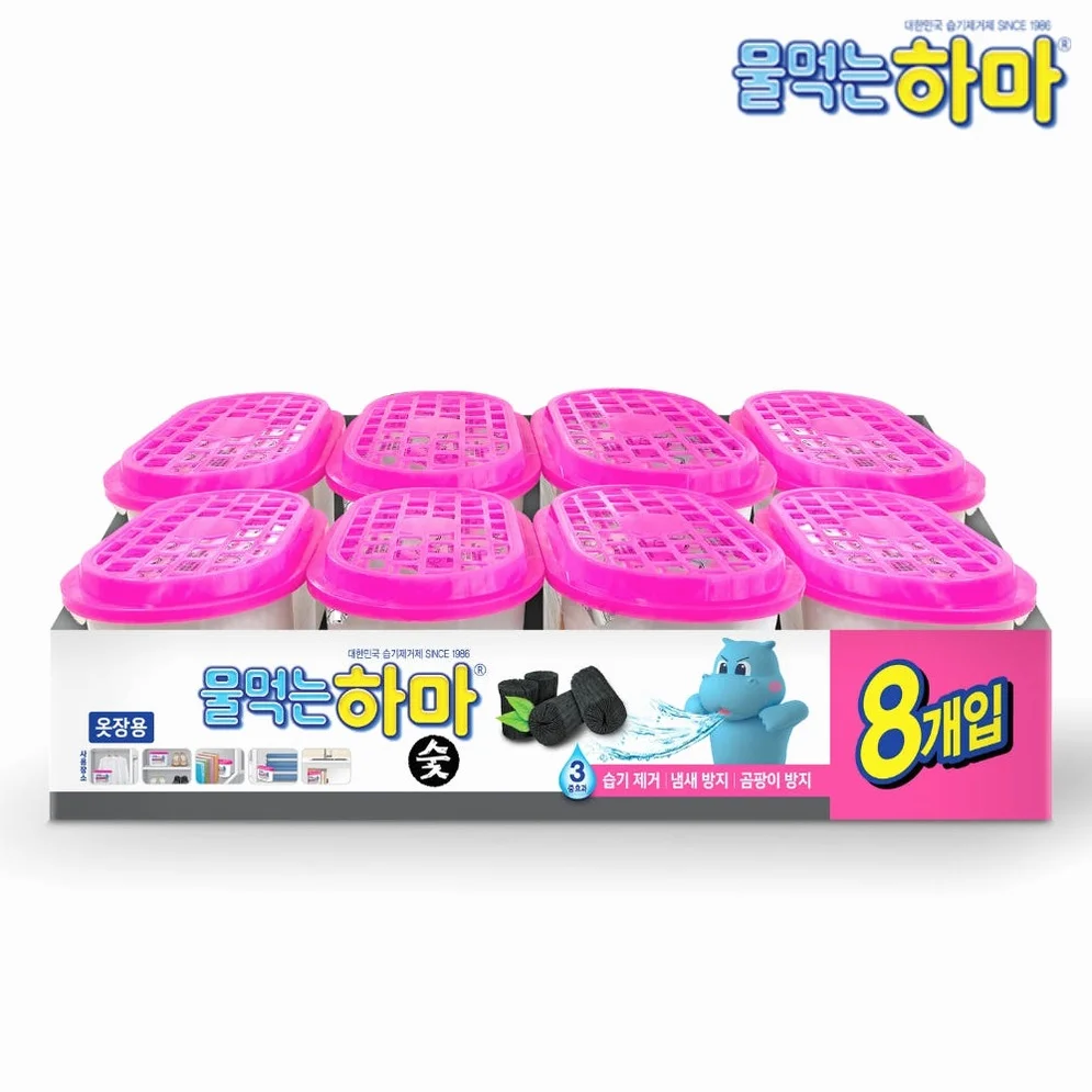 물먹는하마 참숯 제습제 8개입, 1개 상세 이미지 3