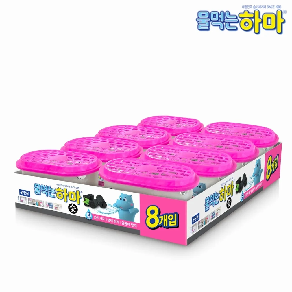 물먹는하마 참숯 제습제 8개입, 2개 상세 이미지 2