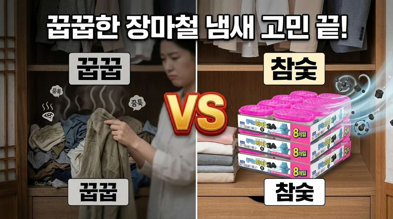 물먹는하마 참숯 제습제, 꿉꿉한 장마철 냄새 고민 끝!