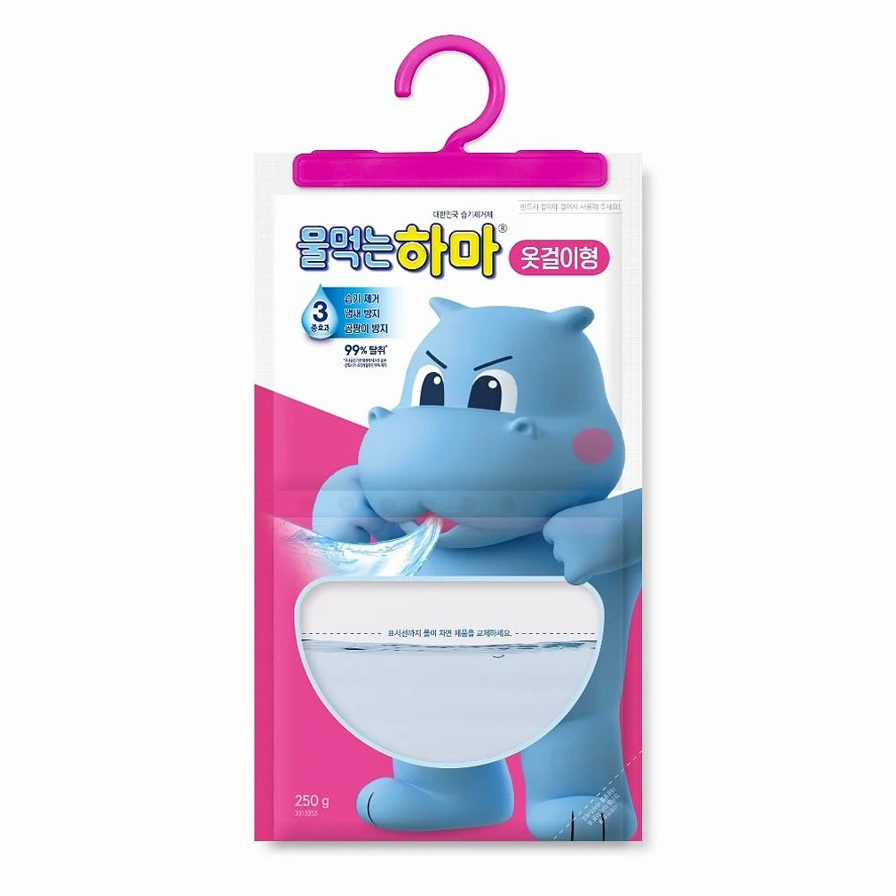물먹는하마 습기제거제 걸이형 250g × 5개입, 1개 상세 이미지 2
