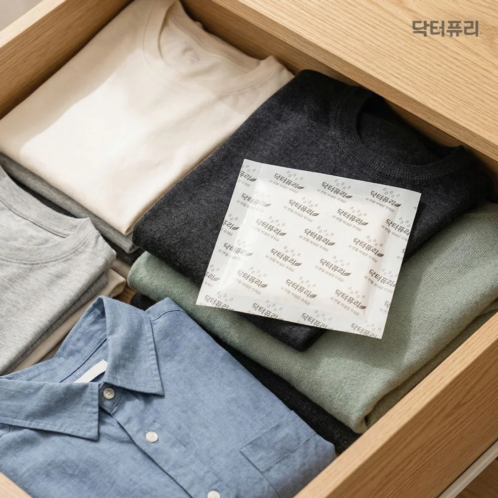 닥터퓨리 슈퍼드라이 옷장 제습제 걸이형 젤타입 곰팡이방지 서랍제습제 30g, 20개 상세 이미지 1