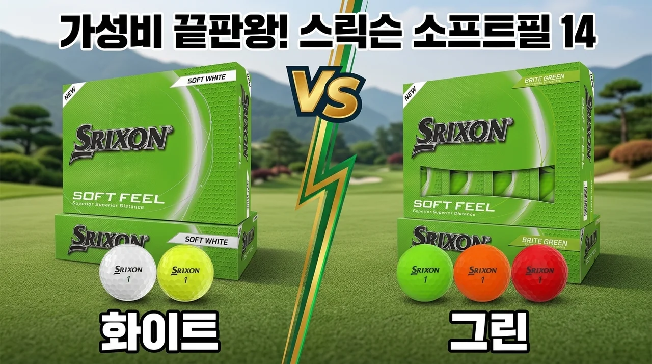 스릭슨 소프트필 14 골프볼, 가성비 끝판왕 라운딩 필수템