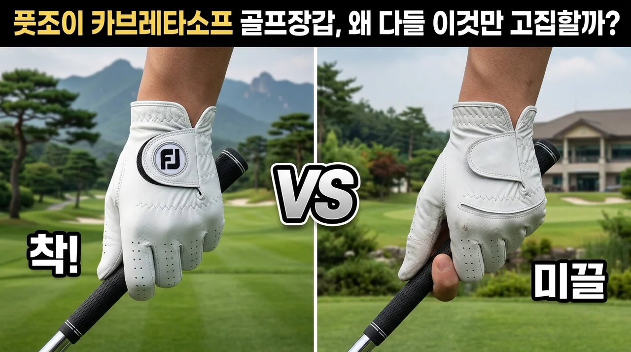 풋조이 카브레타소프 골프장갑, 왜 다들 이것만 고집할까?