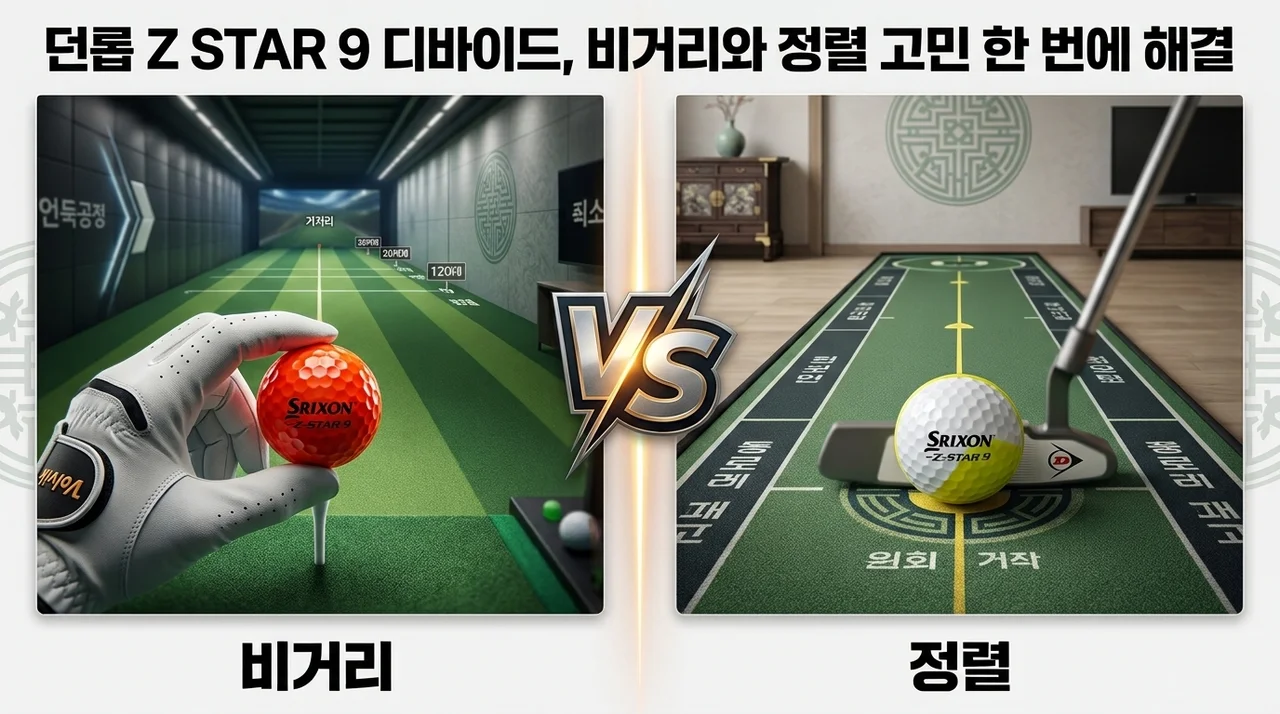 던롭 Z STAR 9 디바이드, 비거리와 정렬 고민 한 번에 해결