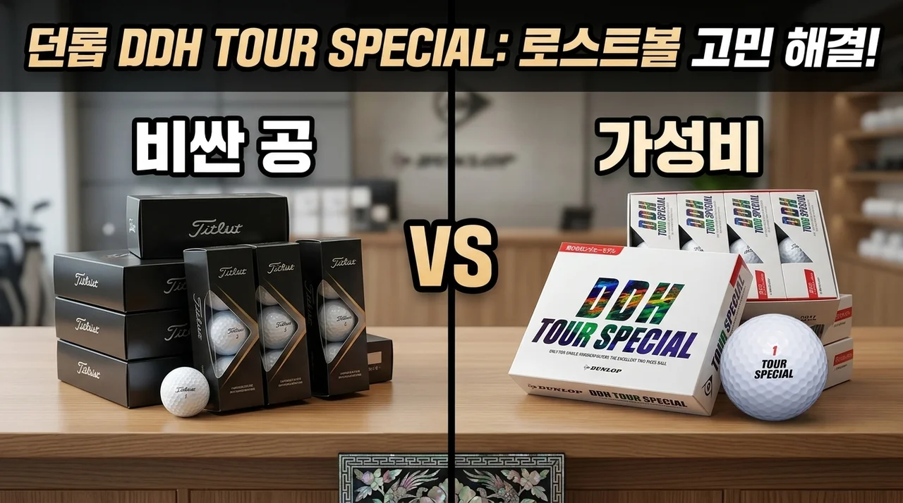 던롭 DDH TOUR SPECIAL 골프공, 로스트볼 고민 끝내는 가성비 비결