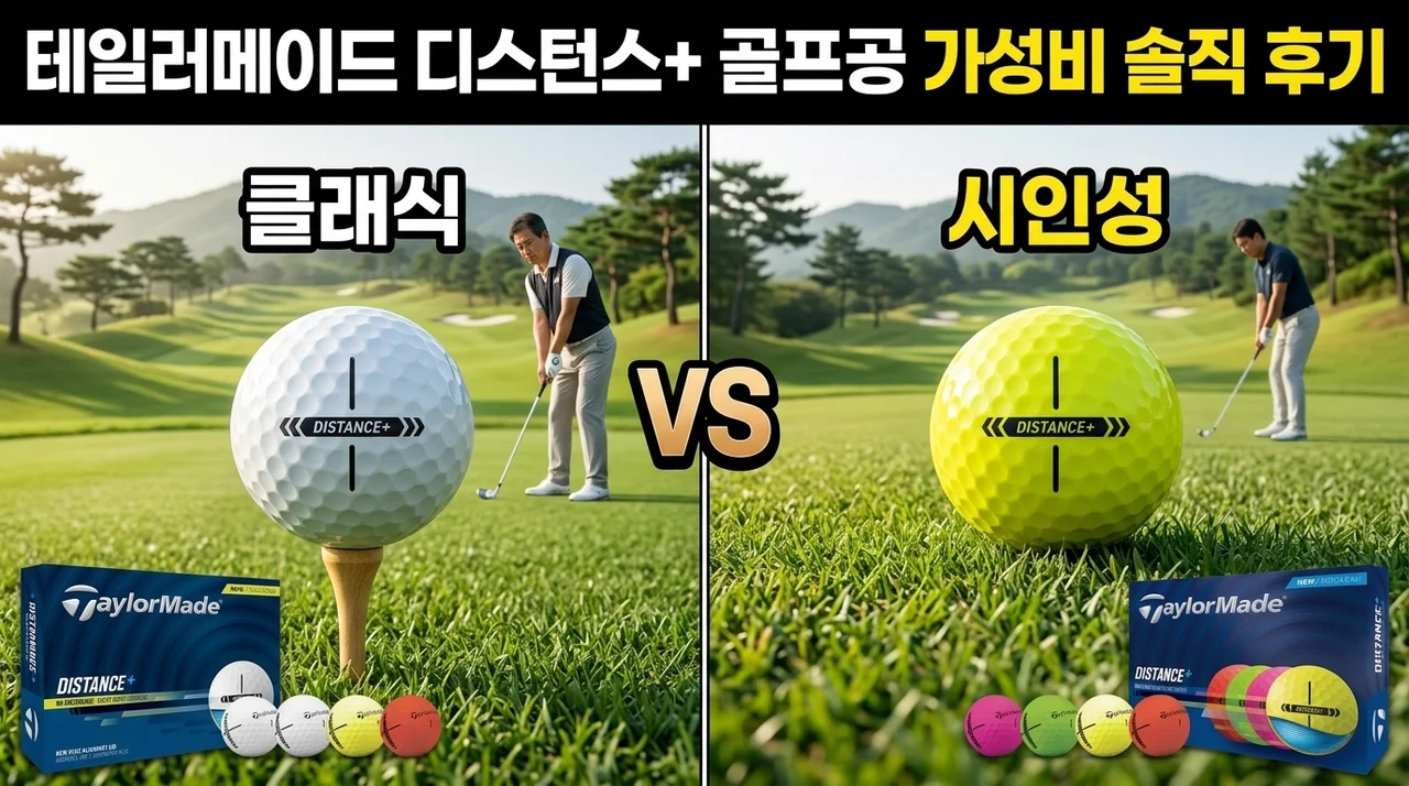 테일러메이드 디스턴스 플러스 골프공, 필드 위 가성비 종결자 솔직 후기