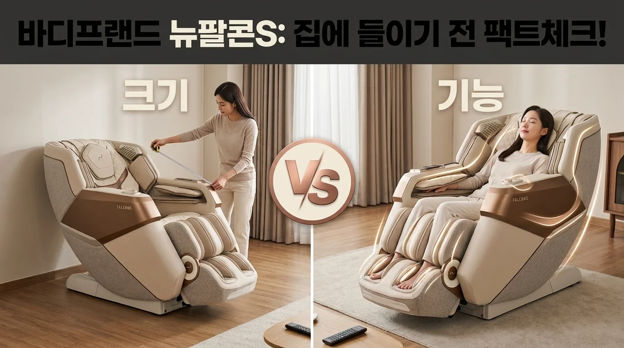 바디프랜드 뉴팔콘S 안마의자, 집에 들이기 전 꼭 알아야 할 팩트