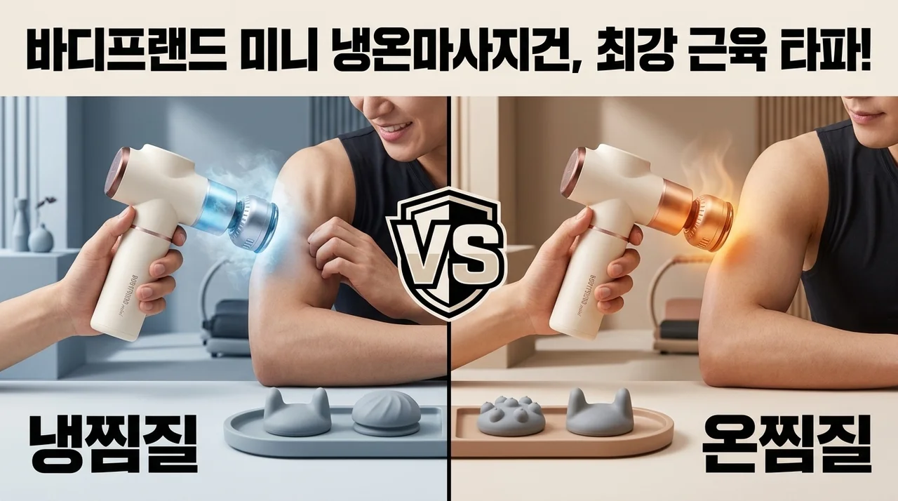 바디프랜드 미니 냉온마사지건, 뭉친 근육 푸는 끝판왕 후기