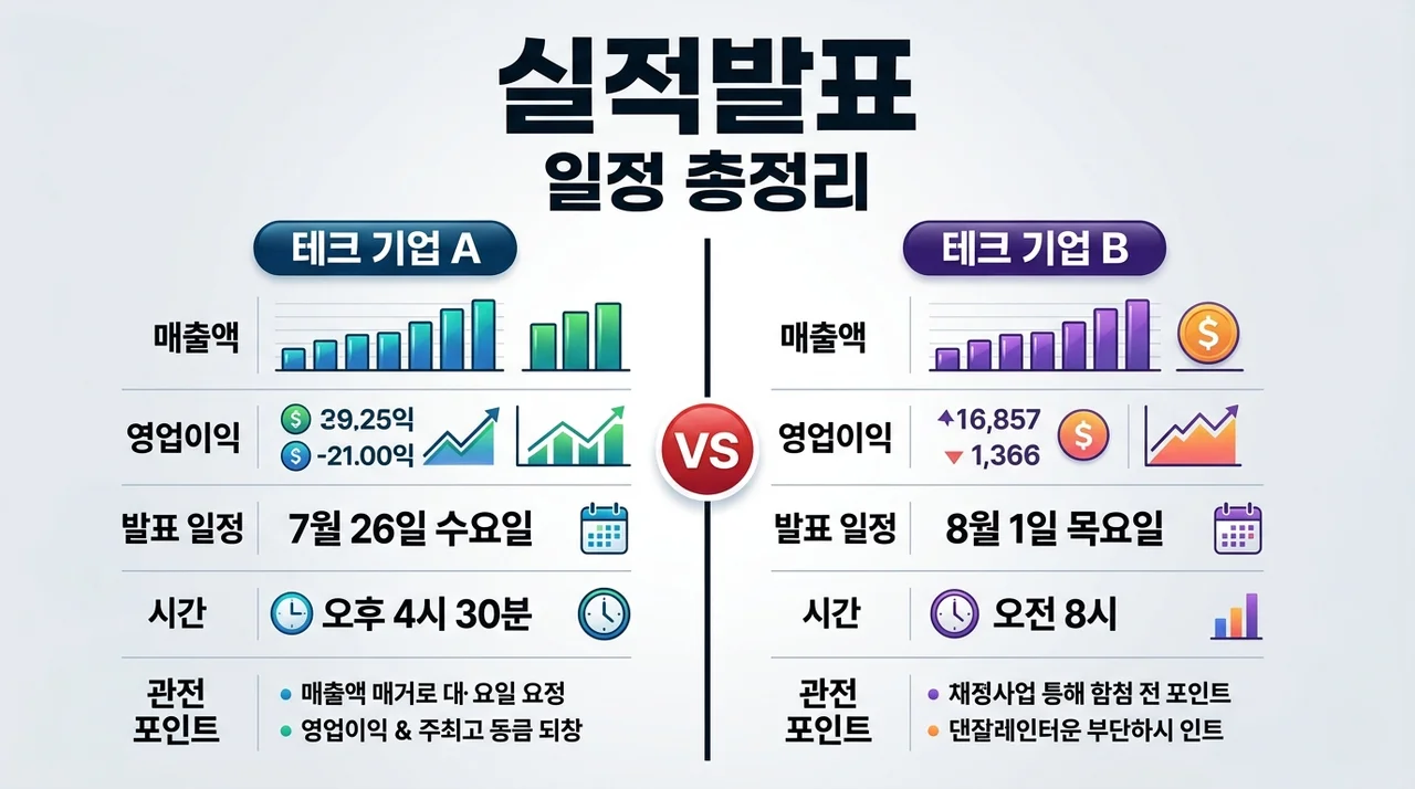 2026년 2분기 반도체 빅테크 실적 발표 일정 총정리