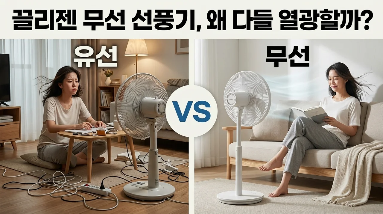 끌리젠 무선 선풍기, 왜 다들 열광할까? 솔직한 사용 후기