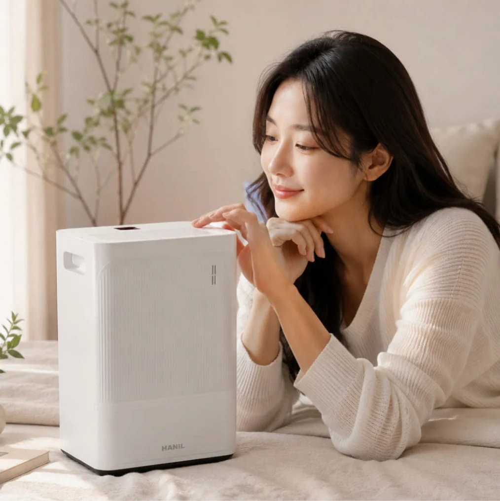 한일전기 미니 소형 제습기 원룸 화장실 욕실 가정용 저소음 드레스룸 옷장 스마트 제습기 상세 이미지 6