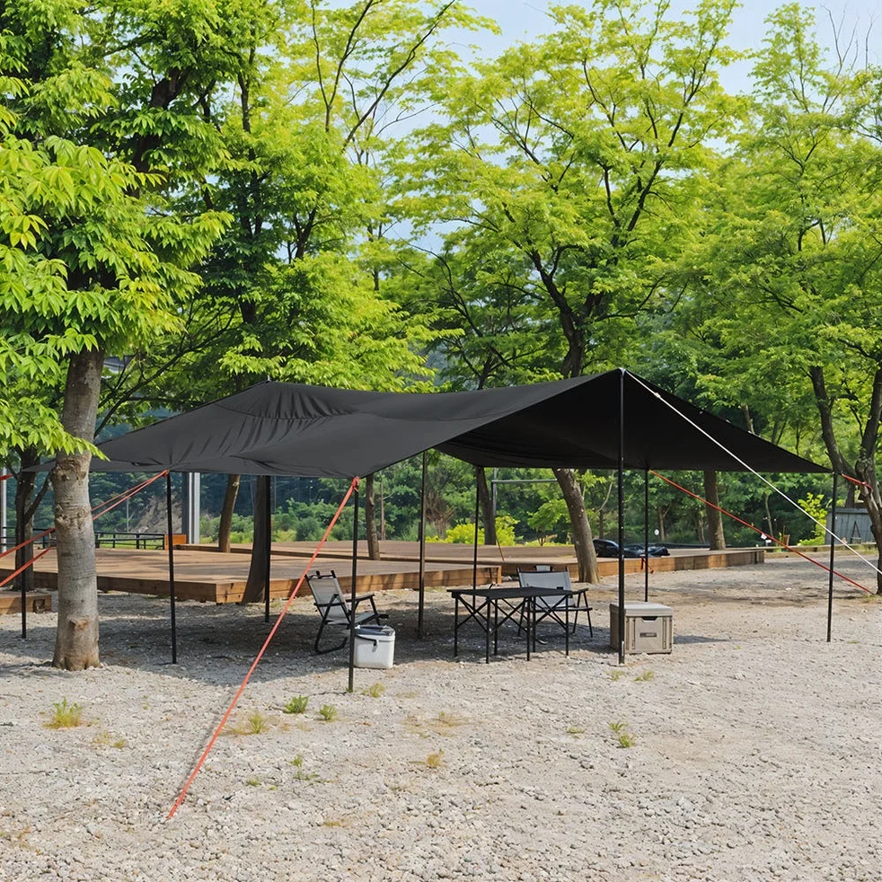 로티캠프 타프 렉타 캠핑 블랙코팅 그늘막 BTM-550 특대형, 탄 상세 이미지 4