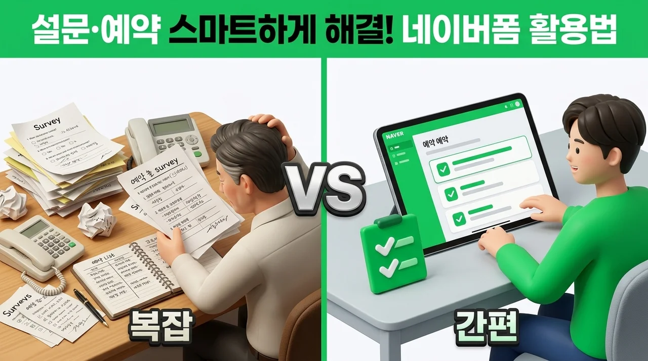 Naver폼 활용법, 설문조사부터 예약 관리까지 스마트하게 해결하기