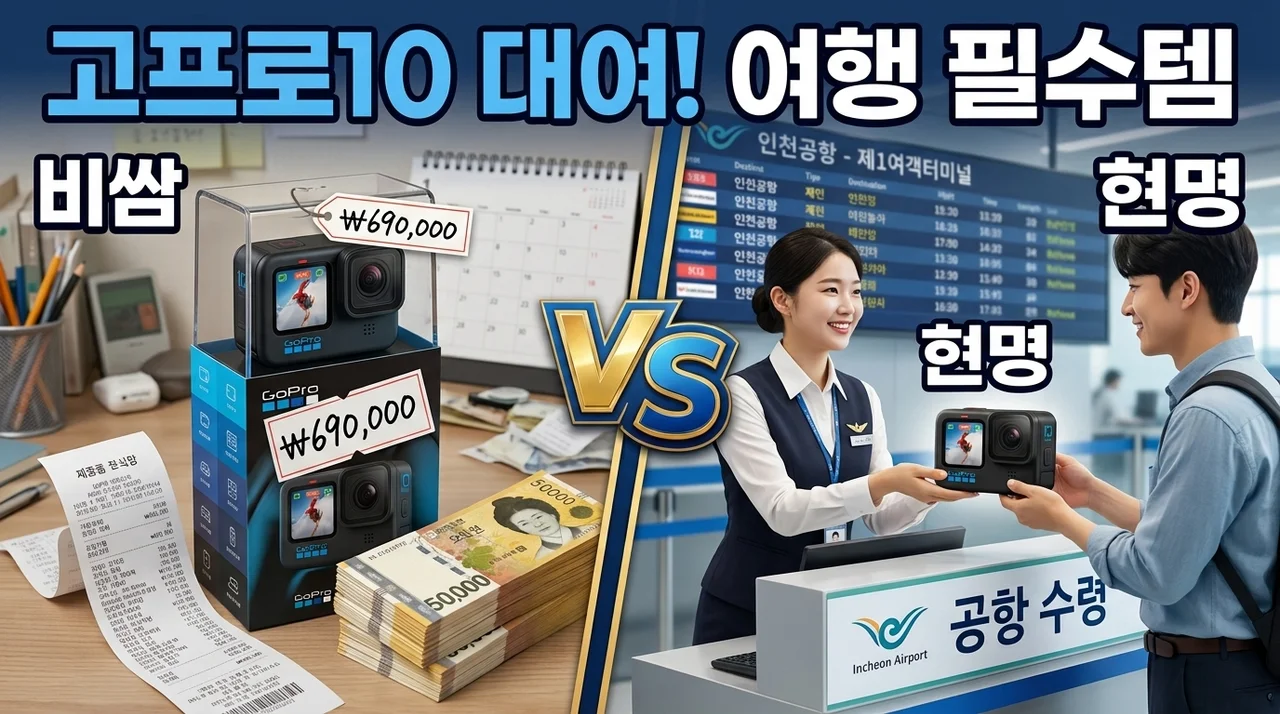 고프로10 대여, 여행 필수템 인천공항 수령 꿀팁 공유