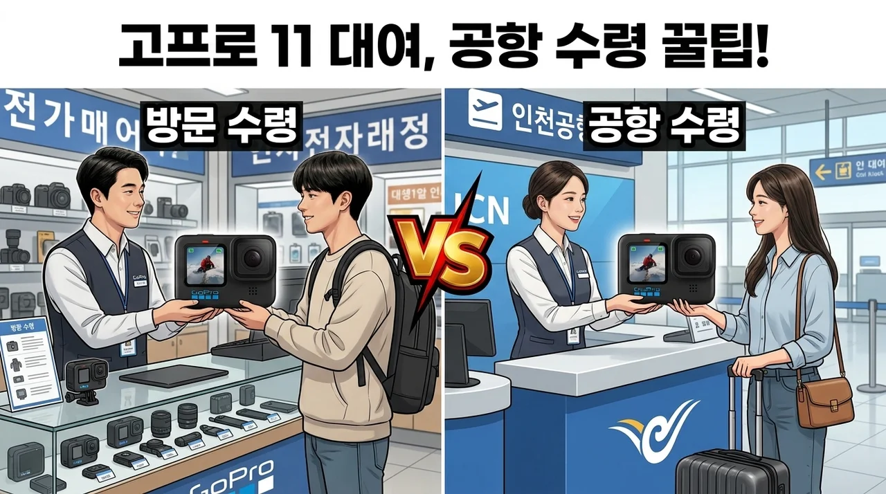 고프로11 히어로 대여, 여행 영상 고민 끝! 인천공항 수령 꿀팁