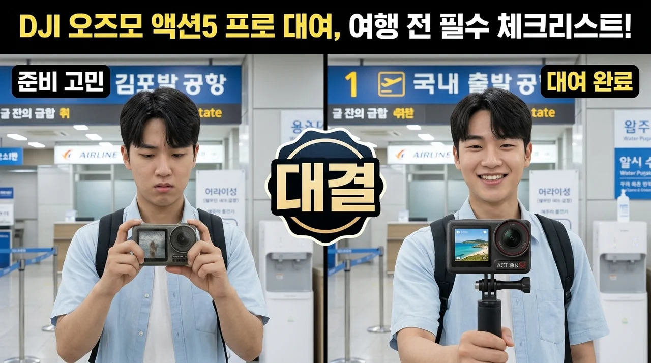 DJI 오즈모 액션5 프로 대여, 여행 전 필수 체크리스트!