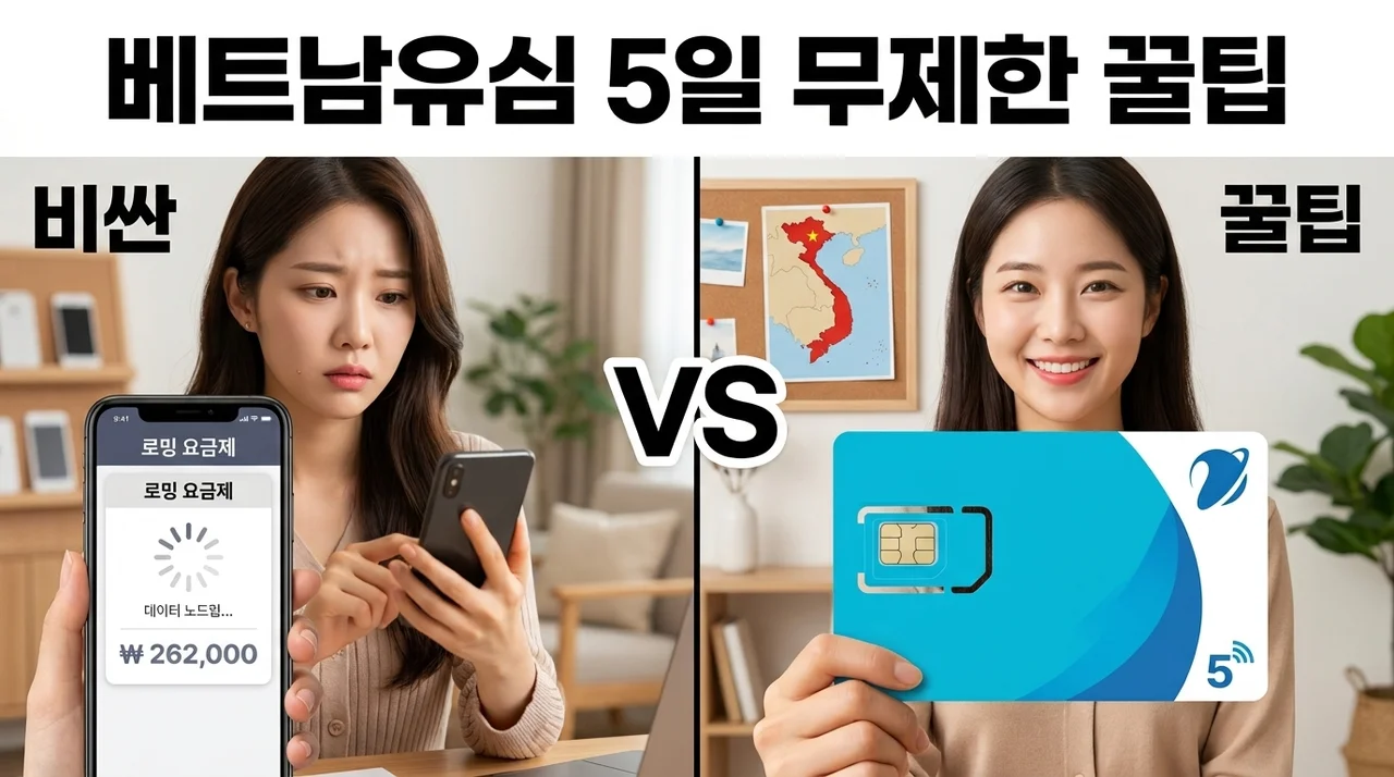 베트남유심 5일 무제한 꿀팁, 다낭 나트랑 여행 필수템 준비 완료