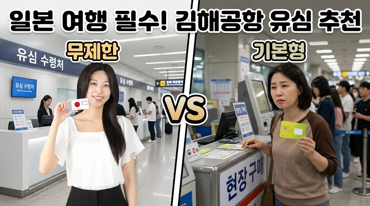 일본 유심 추천, 김해공항 수령으로 데이터 무제한 꿀팁 정리