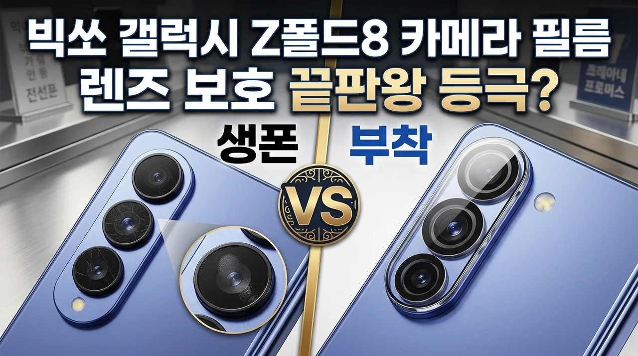 빅쏘 갤럭시Z 폴드8 카메라 필름, 렌즈 보호 끝판왕 등극?