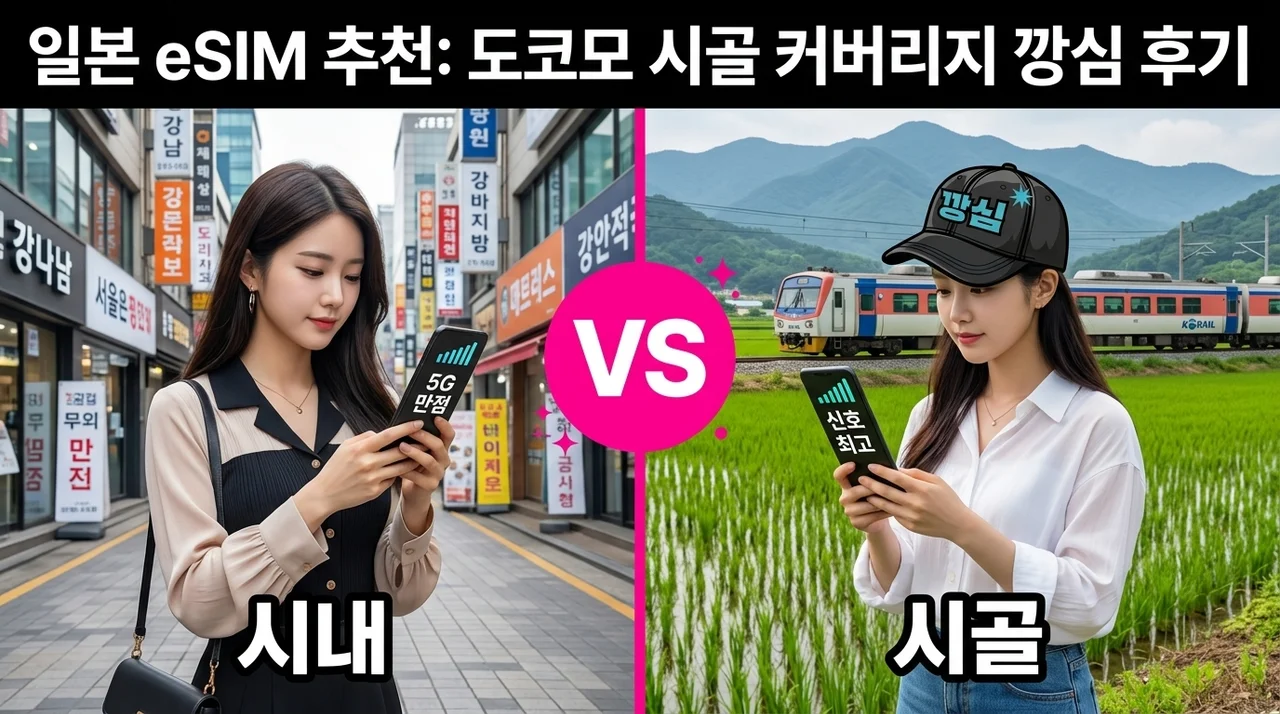 일본이심 eSIM 추천, 도코모 로컬망으로 시골까지 터지는 깡심 후기