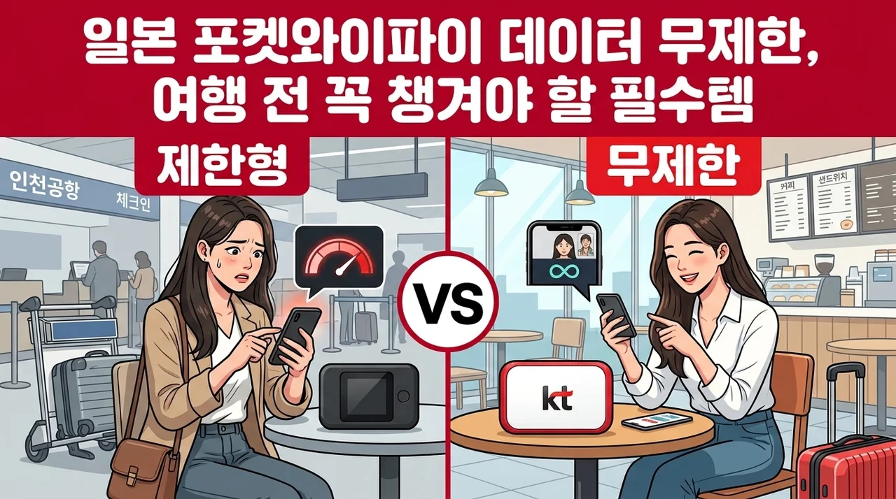 일본 포켓와이파이 데이터 무제한, 여행 전 꼭 챙겨야 할 필수템