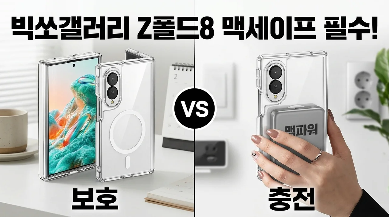 빅쏘갤러리 맥세이프 케이스, Z폴드8 유저라면 꼭 보세요