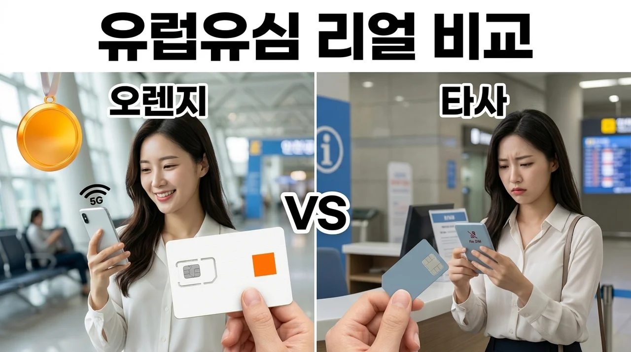 유럽유심 오렌지 5G 10일 10GB 여행 필수템, 실제로 써보니?