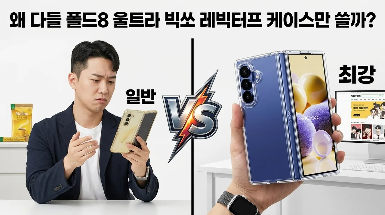 갤럭시Z 폴드8 울트라 빅쏘 레빅터프 케이스, 왜 다들 이것만 쓸까?